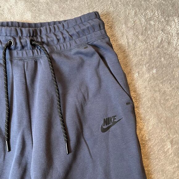 Nike Women's Sportswear Tech Fleece Mid-Rise‎ Joggers Size Small Blue - Picture 3 of 7